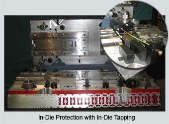 in-die protection with in-die tapping